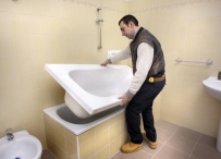 Sovrapposizione vasca da bagno