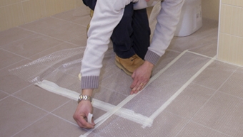 Fase 3 - inizio lavorazione vasca nella vasca